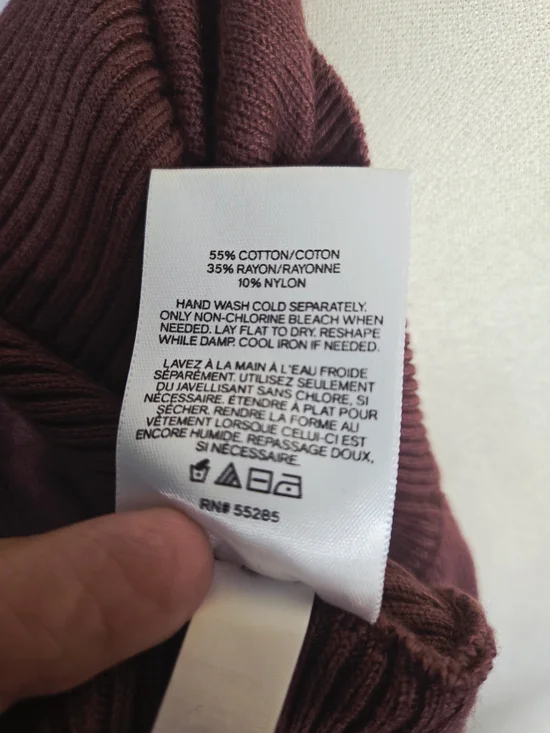 Express Mauve Rose Knit Sweater - Picture 6 of 6